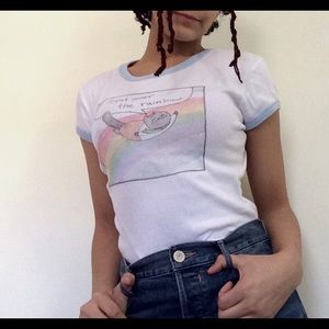 Vintage Style Rainbow Shirt
